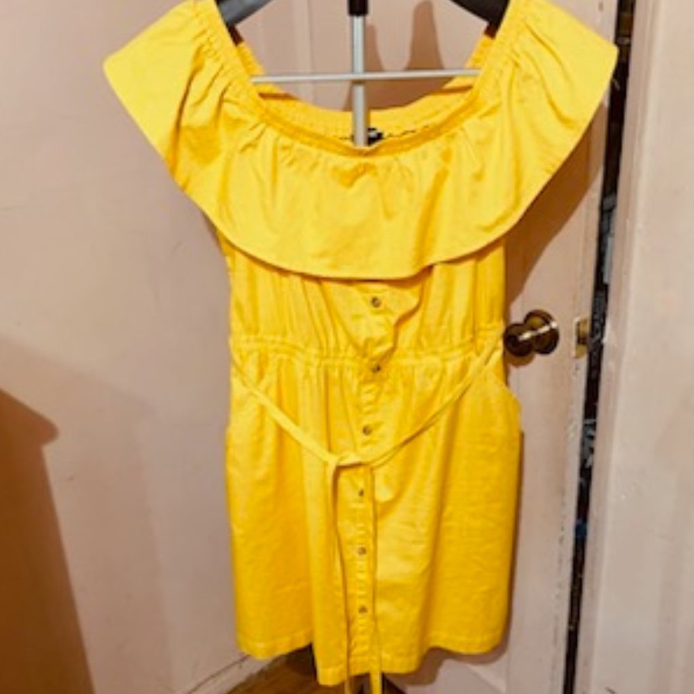 Express Off the Shoulder Cotton Dress